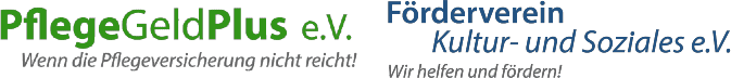 PflegeGeldPlus e.V. & Förderverein Kultur- und Soziales e.V. Logo